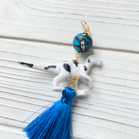 Cow Print Dinosaur Earrings