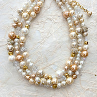 Multi Strand Pearl Necklace