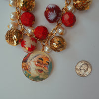 One-of-a-Kind Santa Cluster Necklace
