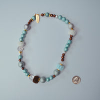 Fuzzy winter necklace