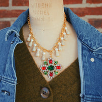 One-of-a-Kind Czech Glass Pendant Necklace