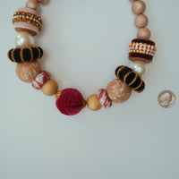 One-of-a-Kind Velveteen Bauble Necklace