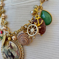 Vintage Mermaids Charm Necklace