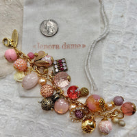 Peony Pink Charm Bracelet