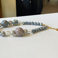 Grayscale Queen Mum Choker Necklace