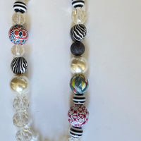 Long Queen Mum Graphic Necklace