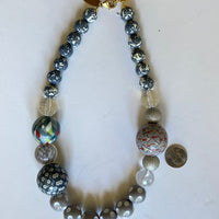 Grayscale Queen Mum Choker Necklace