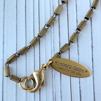 Ikat Brontosaurus Pendant Necklace