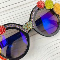 Florence Sunnies Embellished Sunglasses