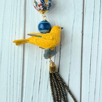 Yellow Warbler Pendant Necklace