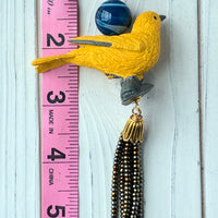 Yellow Warbler Pendant Necklace