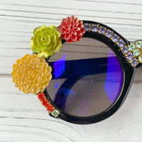 Florence Sunnies Embellished Sunglasses