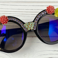 Florence Sunnies Embellished Sunglasses