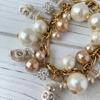 Corpse Bride Skull Charm Bracelet