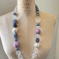 Long Queen Mum Graphic Necklace