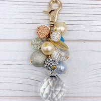 Pastel Beaded Bag Charm
