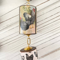 Lenora Dame Decoupaged Long Chicken Necklace