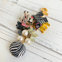 Wood Safari Animal Purse Charm