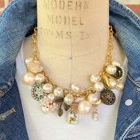 Classic Pearl Charm Necklace