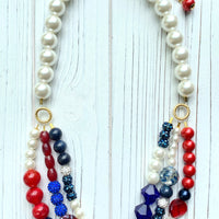 Independence Day Multi-strand Necklace