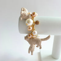 Pearl Must Love Cats Charm Bracelet