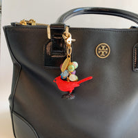 Cardinal Bag Charm