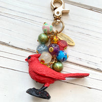 Cardinal Bag Charm