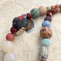 NEW DESIGN Lenora Dame Thanksgiving Turkey Necklace