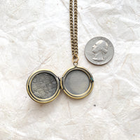 Lovely in Lavender Round Locket Necklace