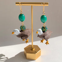 Lenora Dame Game Day Eagles Earrings