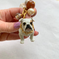 Lenora Dame English Bulldog Bag Charm