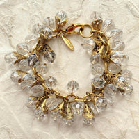 Lenora Dame Filigree Bead Cap Lucite Charm Bracelet