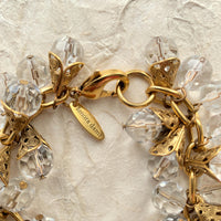 Lenora Dame Filigree Bead Cap Lucite Charm Bracelet