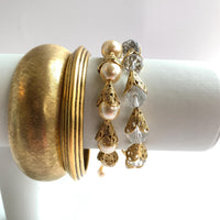 Classic Filigree Bead Cap Bracelet - Color Options