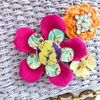 The Poppy Woven Shoulder Bag with Chain Strap - One-of-a-Kind