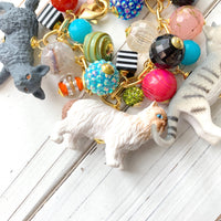 Must Love Cats Charm Bracelet