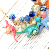 Blue Moon Dinosaur Necklace