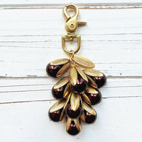 Classic Colorful Pearl Bead Cap Bag Charms - Choice of Colors