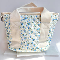 Cherub Cameo Floral Quilted Purse - One-of-a-Kind