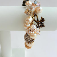 Pearl and Trinkets Charm Bracelet