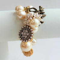 Pearl and Trinkets Charm Bracelet