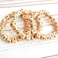 7 Bracelet Alphabet Stretch Set