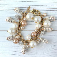 Corpse Bride Skull Charm Bracelet