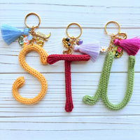 Lenora Dame Crocheted Initial Handbag Charm