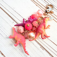Favorite Dinosaur Purse Charm in Taffy Pink