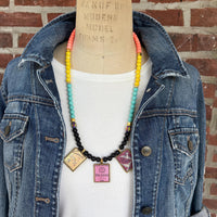 NEW Lenora Dame Retro French Advertising Necklace - One-of-a-Kind