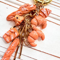 Baguettes and Pastries Bag Charm