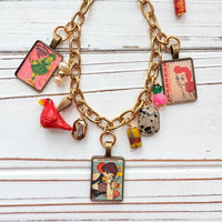 NEW Lenora Dame Redheads Retro Advertising Necklace - One-of-a-Kind