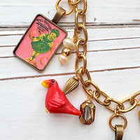 NEW Lenora Dame Redheads Retro Advertising Necklace - One-of-a-Kind