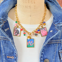 NEW Lenora Dame Crazy Cats Necklace - One-of-a-Kind